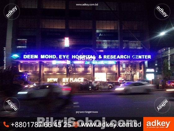 LED Neon Light Display Board Advertising in Dhaka BD